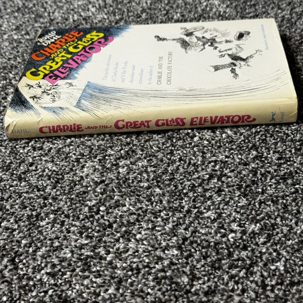 Charlie & the‎ Great Glass Elevator Roald Dahl  1972 Hardcover Book 2nd printing